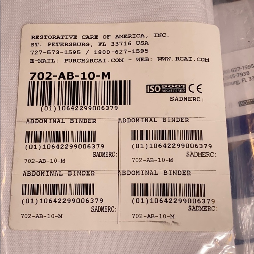 Bundle of 2 - RCAI Abdominal Binders - M & L - Picture 14 of 16